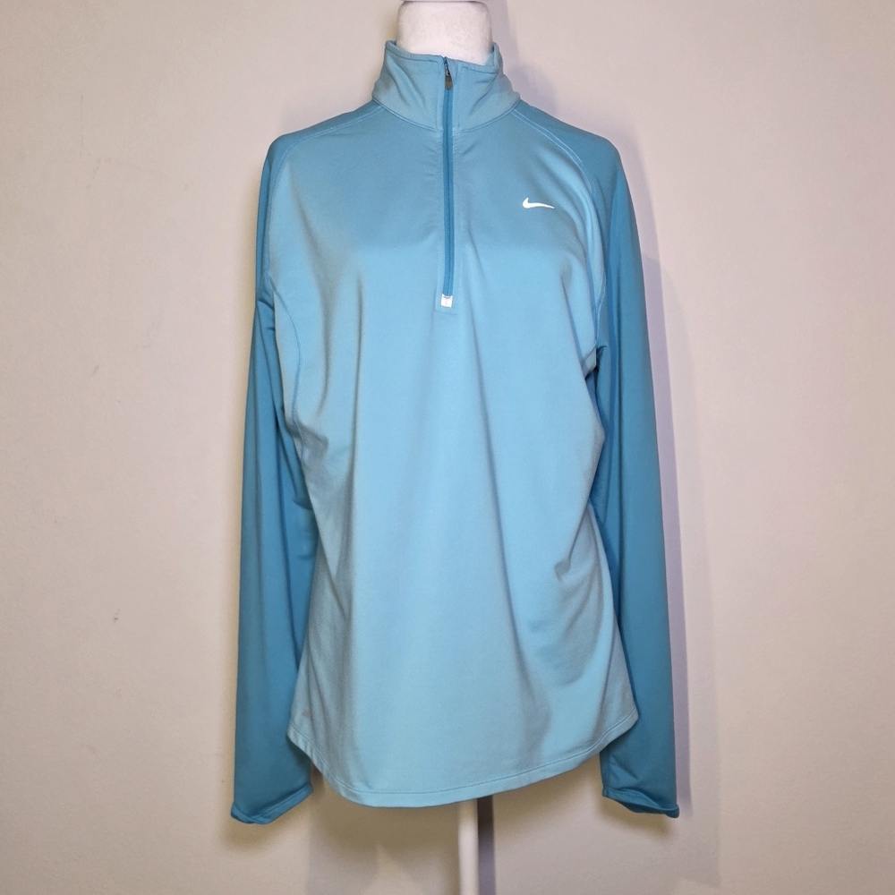 Nike Light Blue Quarter-Zip Pullover - Picture 2 of 5